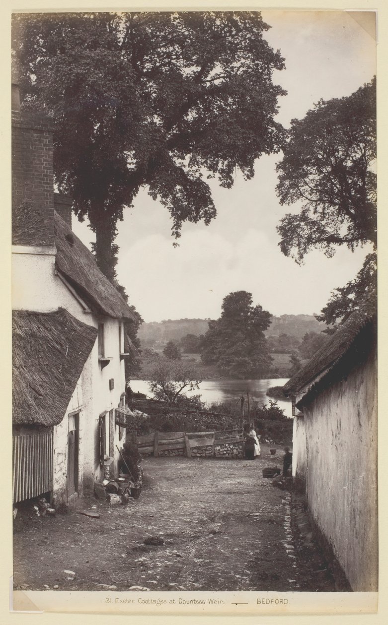 31. Exeter, Chaty u hraběnky Weirové, 186094. od Francis Bedford