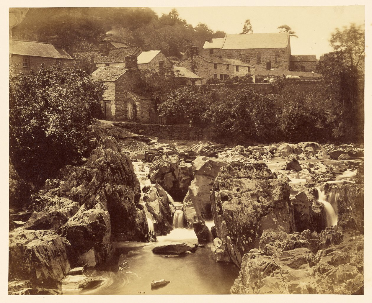U Pont y Pair, Betws-y-Coed, severní Wales od Francis Bedford