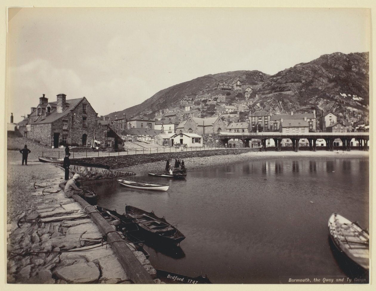 Barmouth, Quay a Ty Gwyn od Francis Bedford