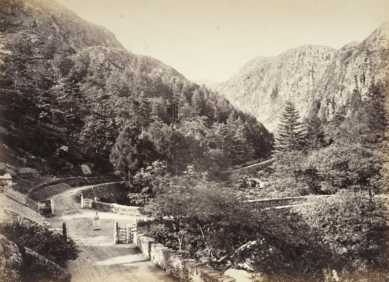 Beddgelert, průsmyk Aberglaslyn, od silnice (515) od Francis Bedford