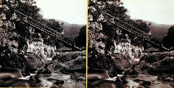 Bettws-y-Coed, Hornický most (foto) od Francis Bedford