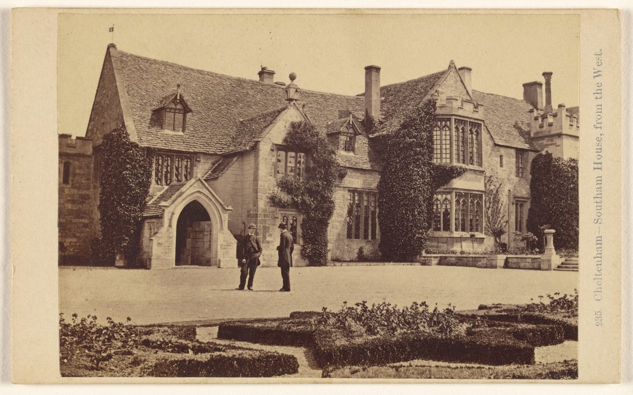 Cheltenham - Southern House, od západu od Francis Bedford