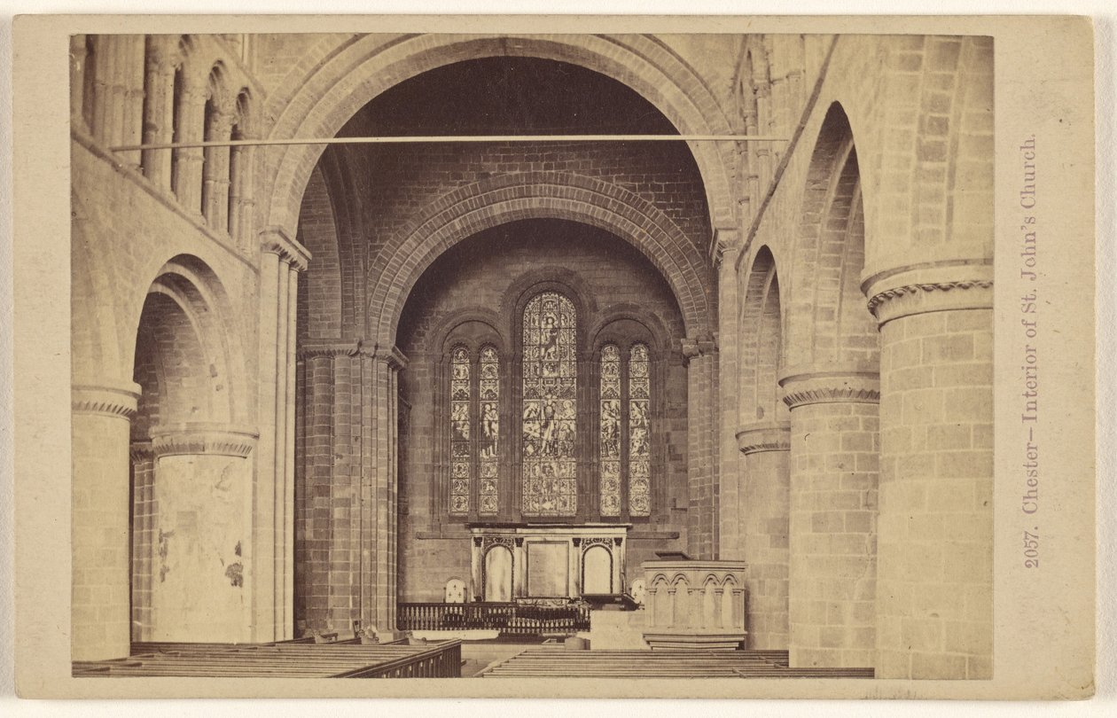 Chester - Interiér kostela svatého Jana od Francis Bedford