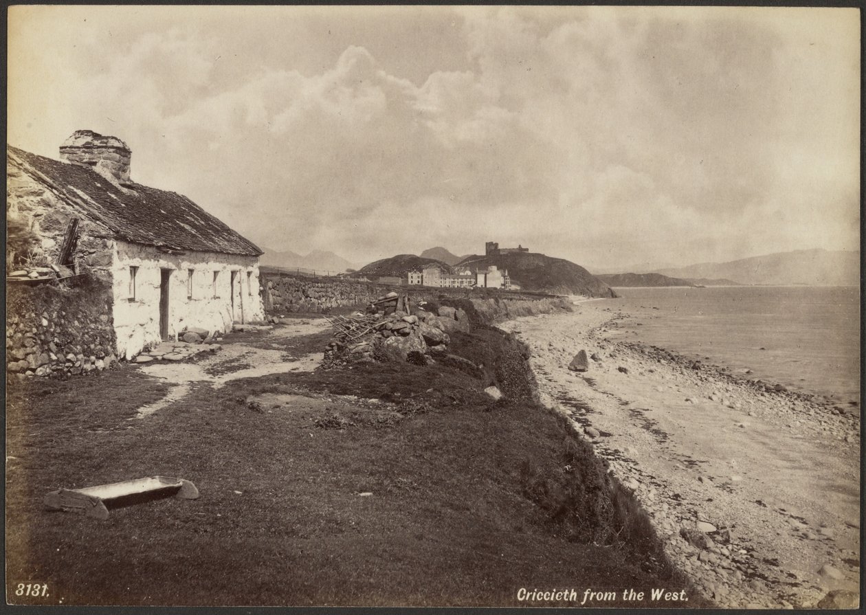 Criccieth od západu od Francis Bedford
