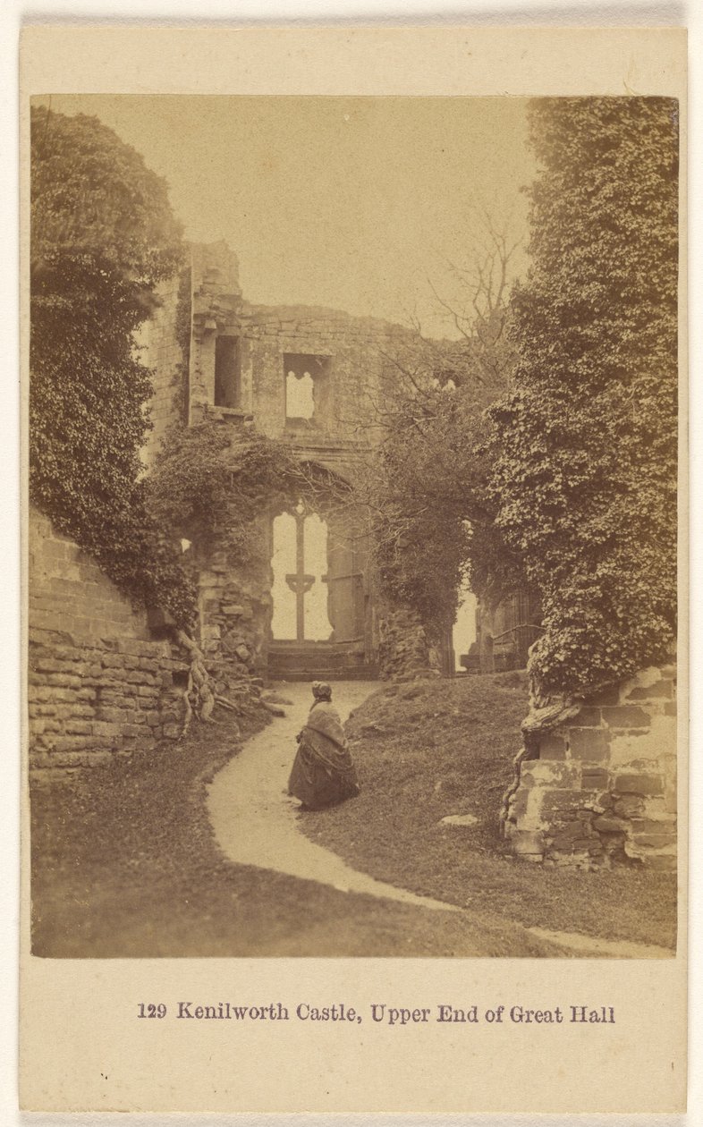 Kenilworth, horní konec Velkého sálu od Francis Bedford