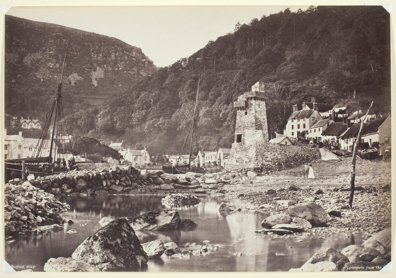Lynmouth z moře od Francis Bedford