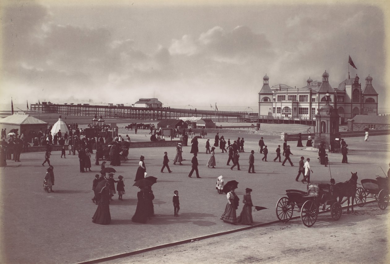 Rhyl. Pavilon a molo, 70. léta 19. století. od Francis Bedford