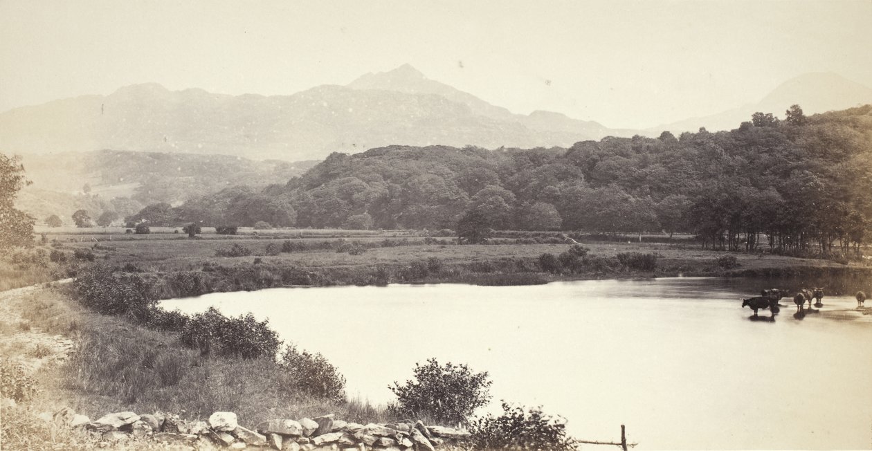 Řeka Glaslyn a hory (513) od Francis Bedford