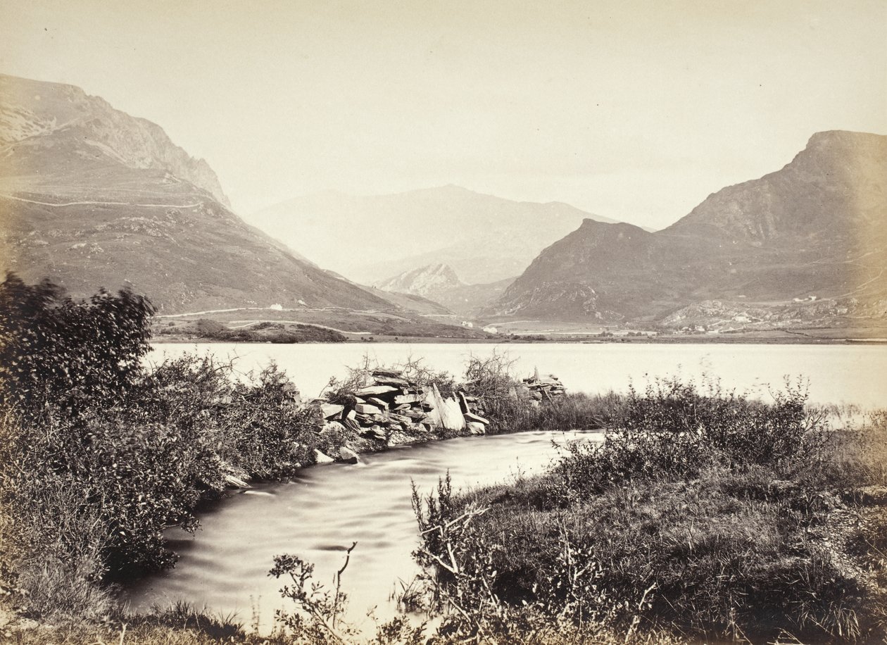 Snowdon, od jezer Nantlle (583) od Francis Bedford