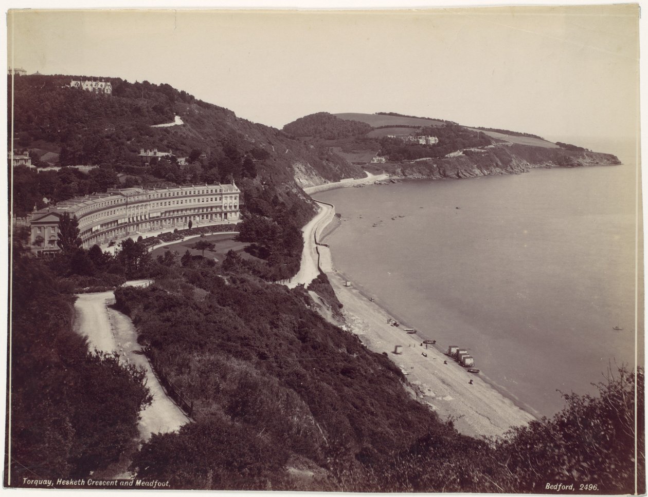 Torquay, Hesketh Crescent a Meadfoot od Francis Bedford