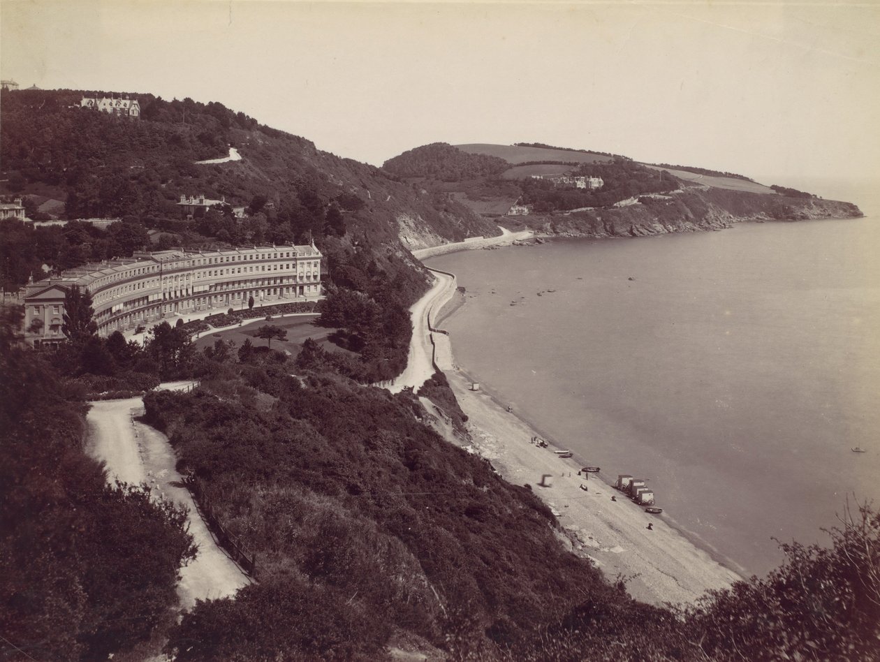 Torquay, Hesketh Crescent a Meadfoot, 70. léta 19. století. od Francis Bedford