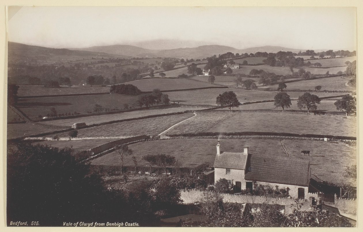 Vale of Clwyd z hradu Denbigh od Francis Bedford