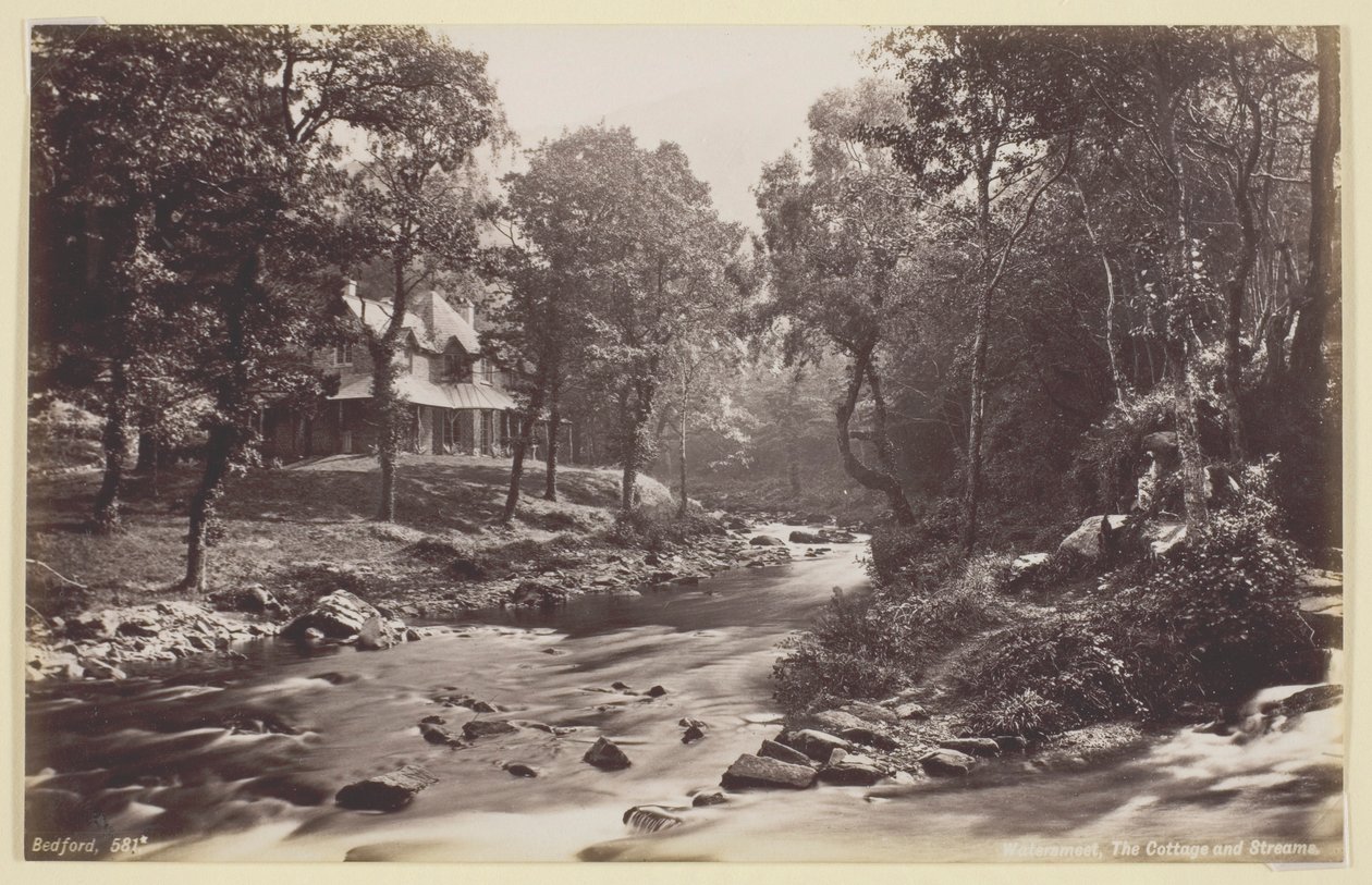Watersmeet, Chata a Potoky od Francis Bedford