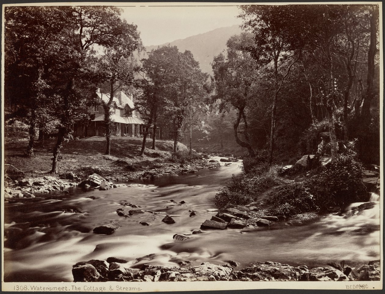 Watersmeet, Chalupa a potoky od Francis Bedford