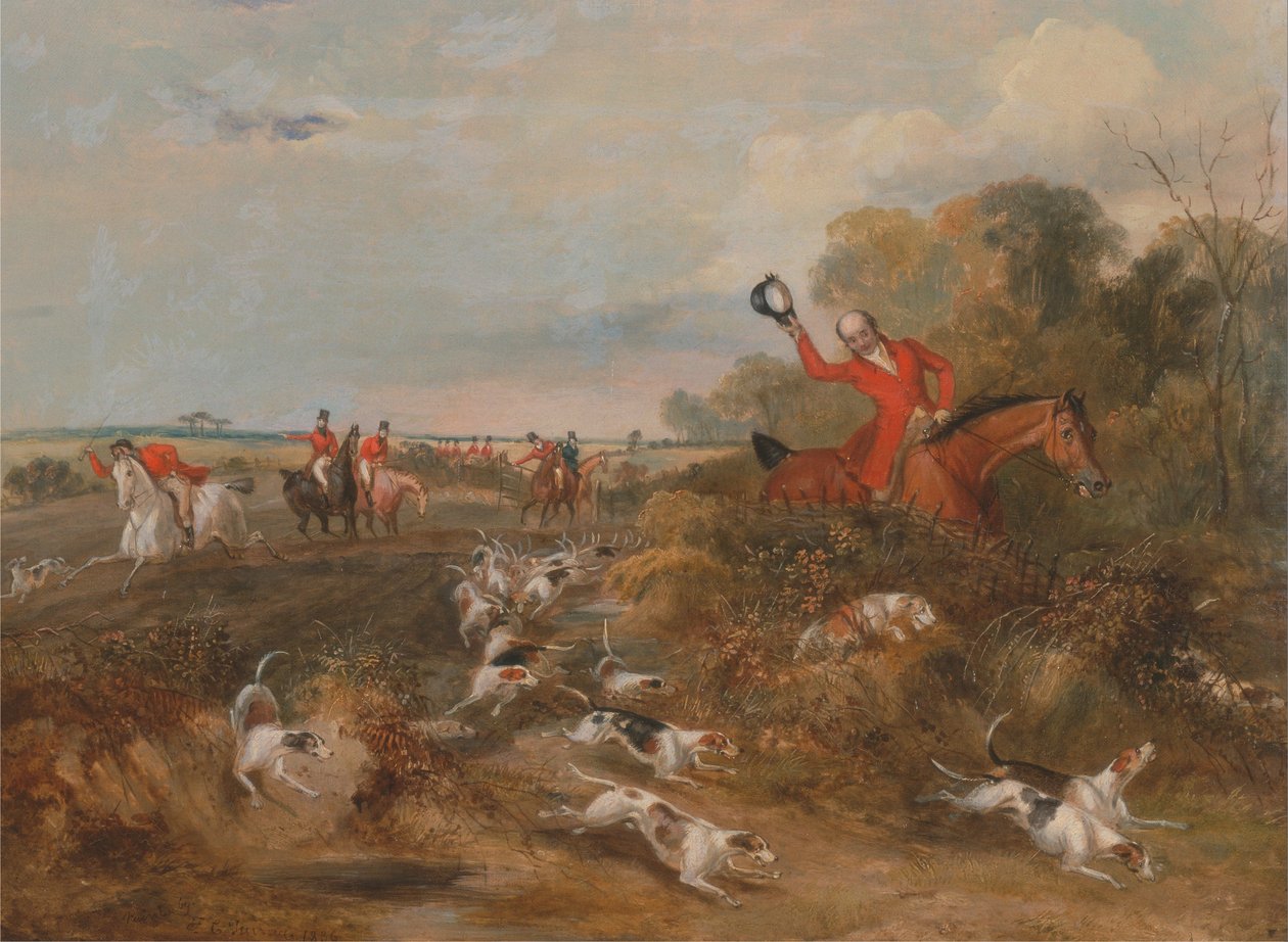 Bakalářský sál: Čepice na honitbě od Francis Calcraft Turner