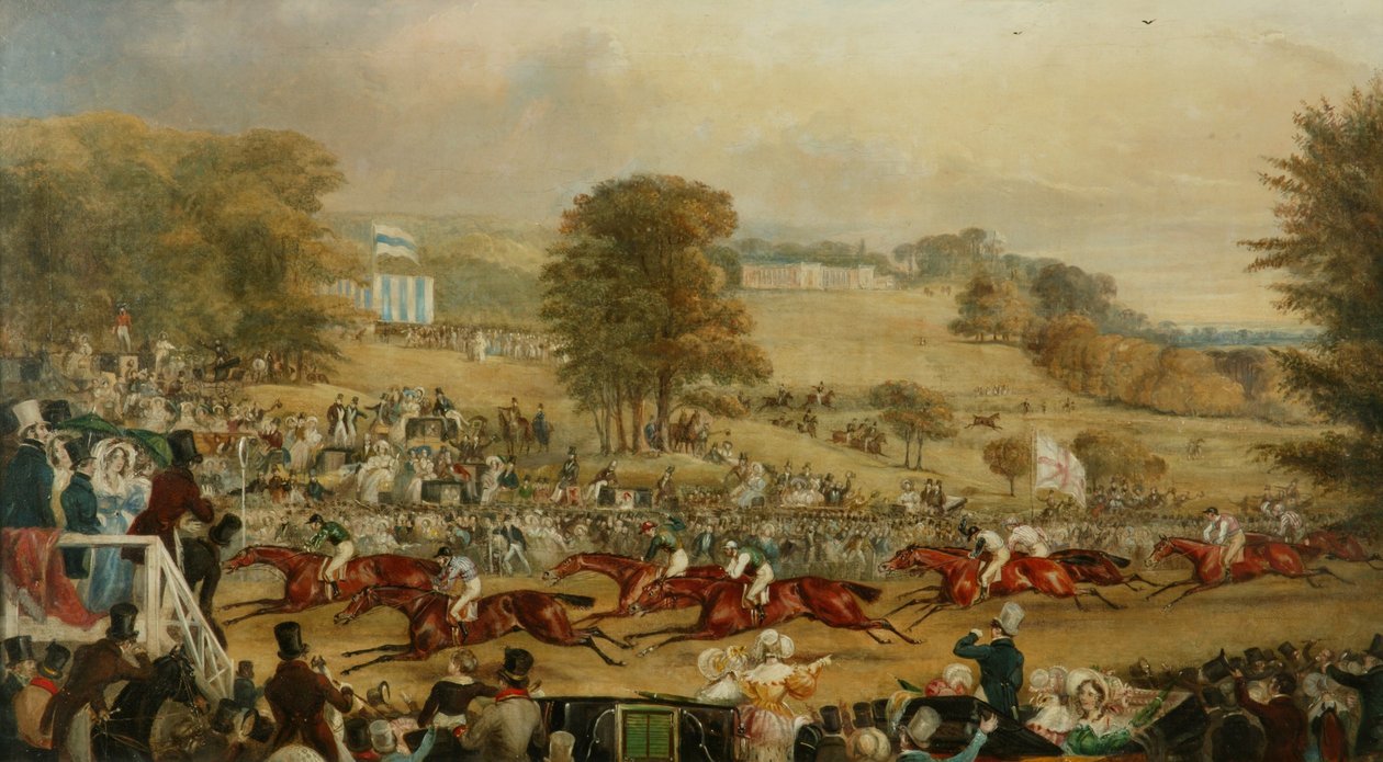 Heaton Park Races, Manchester (olej na plátně) od Francis Calcraft Turner