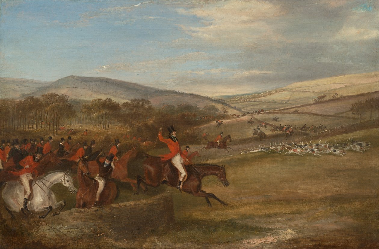 The Berkeley Hunt, 1842: Full Cry od Francis Calcraft Turner