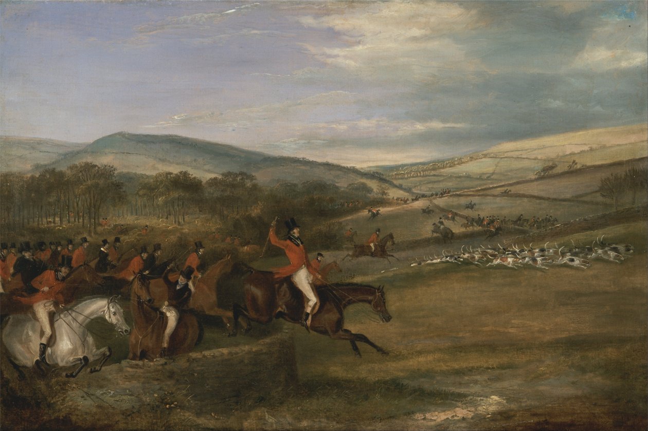 The Berkeley Hunt, 1842: Plný výkřik od Francis Calcraft Turner