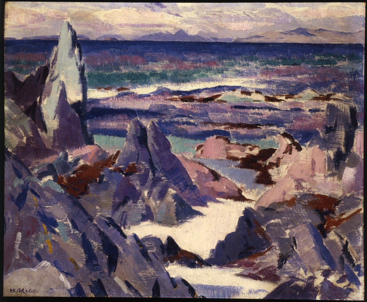 Cathedral Rock, Rhum, z Iona (olej na plátně) od Francis Campbell Boileau Cadell