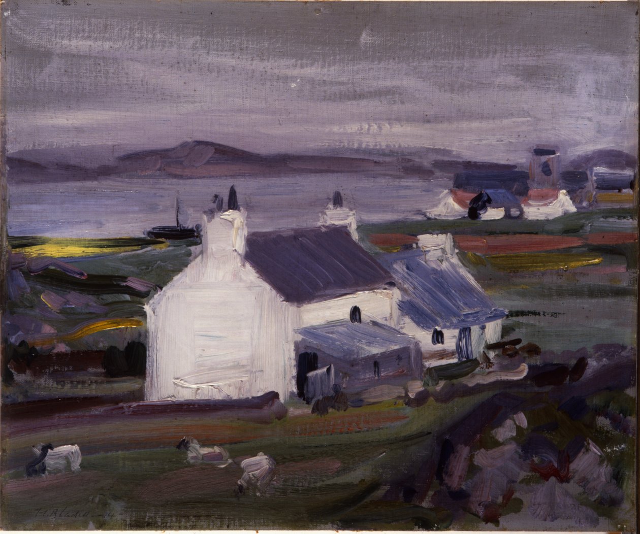 Farmsteading, Iona, Auchabhaich Croft (olej na plátně) od Francis Campbell Boileau Cadell