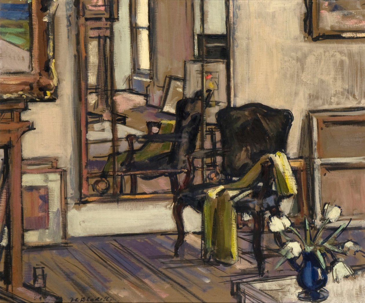 Interiér, Regent Terrace, Edinburgh, 1932-33 od Francis Campbell Boileau Cadell