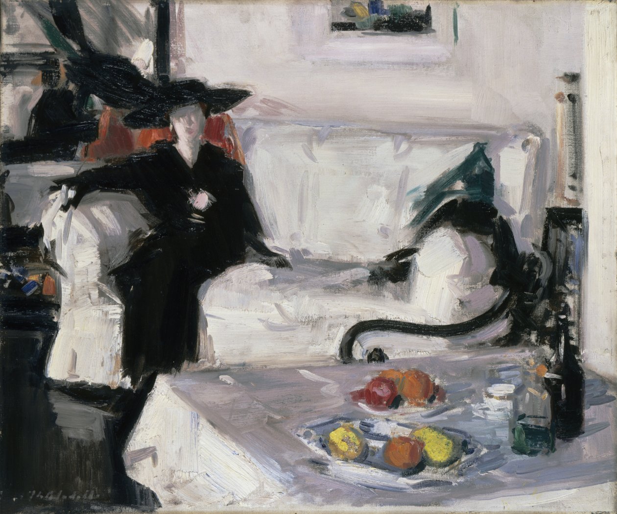 Interiér s postavou od Francis Campbell Boileau Cadell