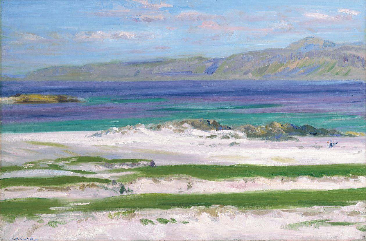 Iona Sound a Ben More (olej na plátně) od Francis Campbell Boileau Cadell