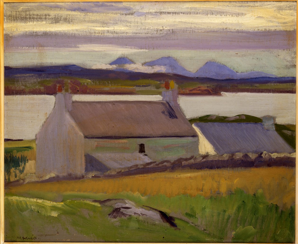 Nightfall, Iona, Paps of Jura mimo (olej na plátně) od Francis Campbell Boileau Cadell