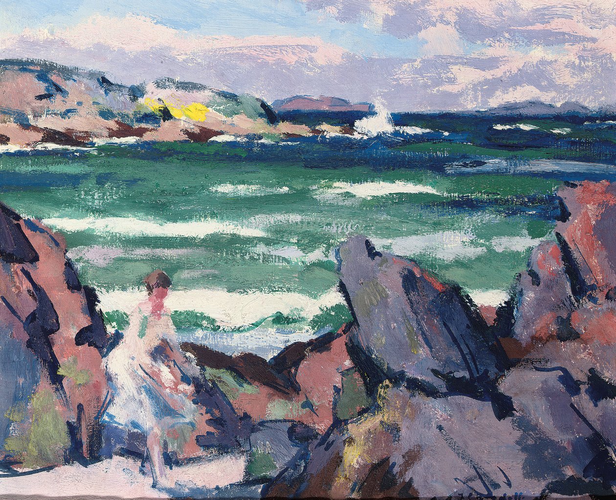 North Wind, Iona (The Bather) (olej na panelu) od Francis Campbell Boileau Cadell