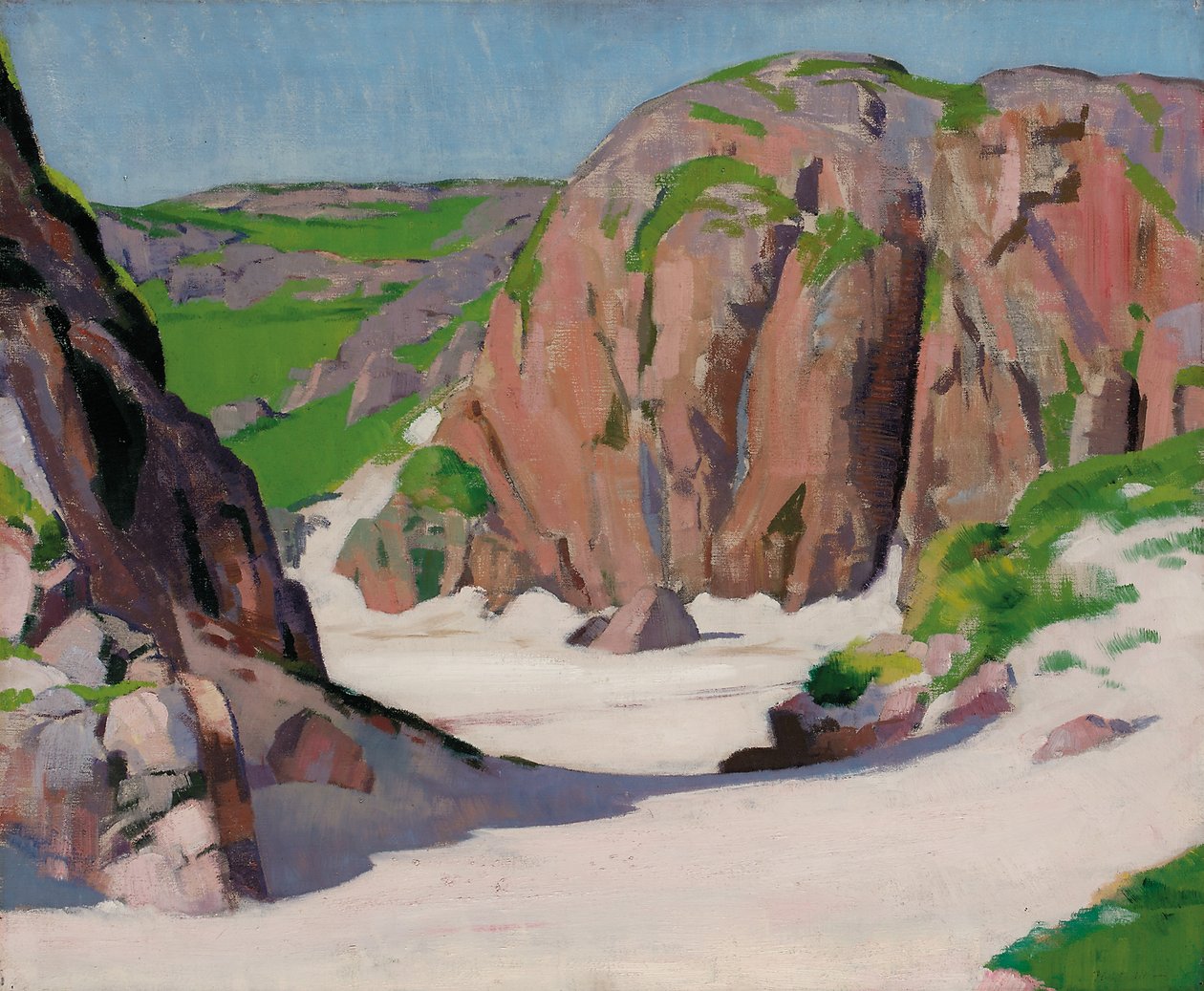 Port Bhan, Iona, kolem roku 1922 (olej na plátně) od Francis Campbell Boileau Cadell