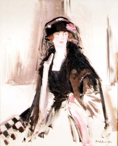 Portrét lady Laveryové od Francis Campbell Boileau Cadell