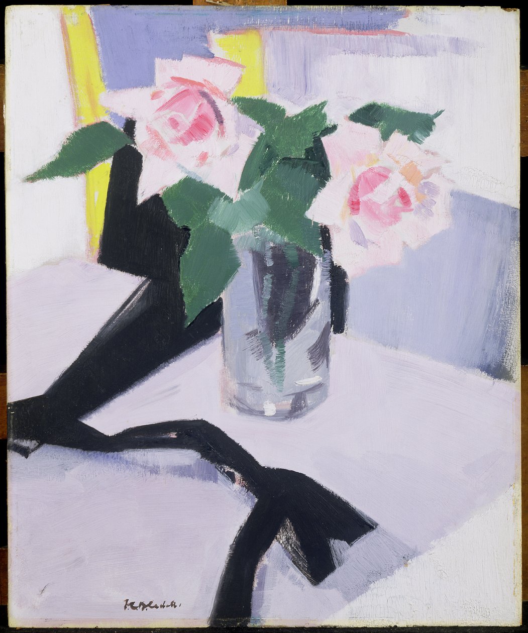 Růže v Cassis, 1921 (olej na překližce) od Francis Campbell Boileau Cadell