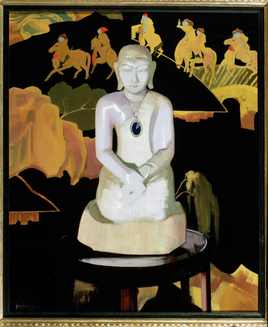 Buddha (černý a zlatý) kolem roku 1929-30 od Francis Campbell Boileau Cadell