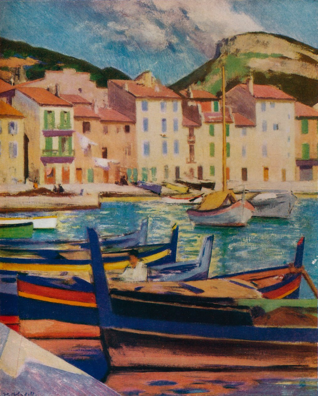 Přístav, Cassis, c1924 1932 od Francis Campbell Boileau Cadell