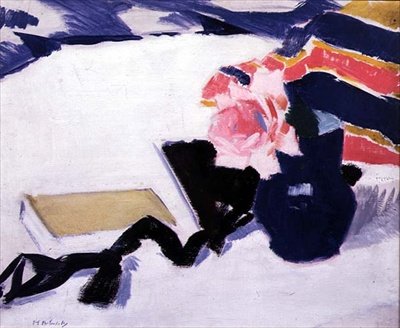 Růže a černá stuha (olej na desce) od Francis Campbell Boileau Cadell