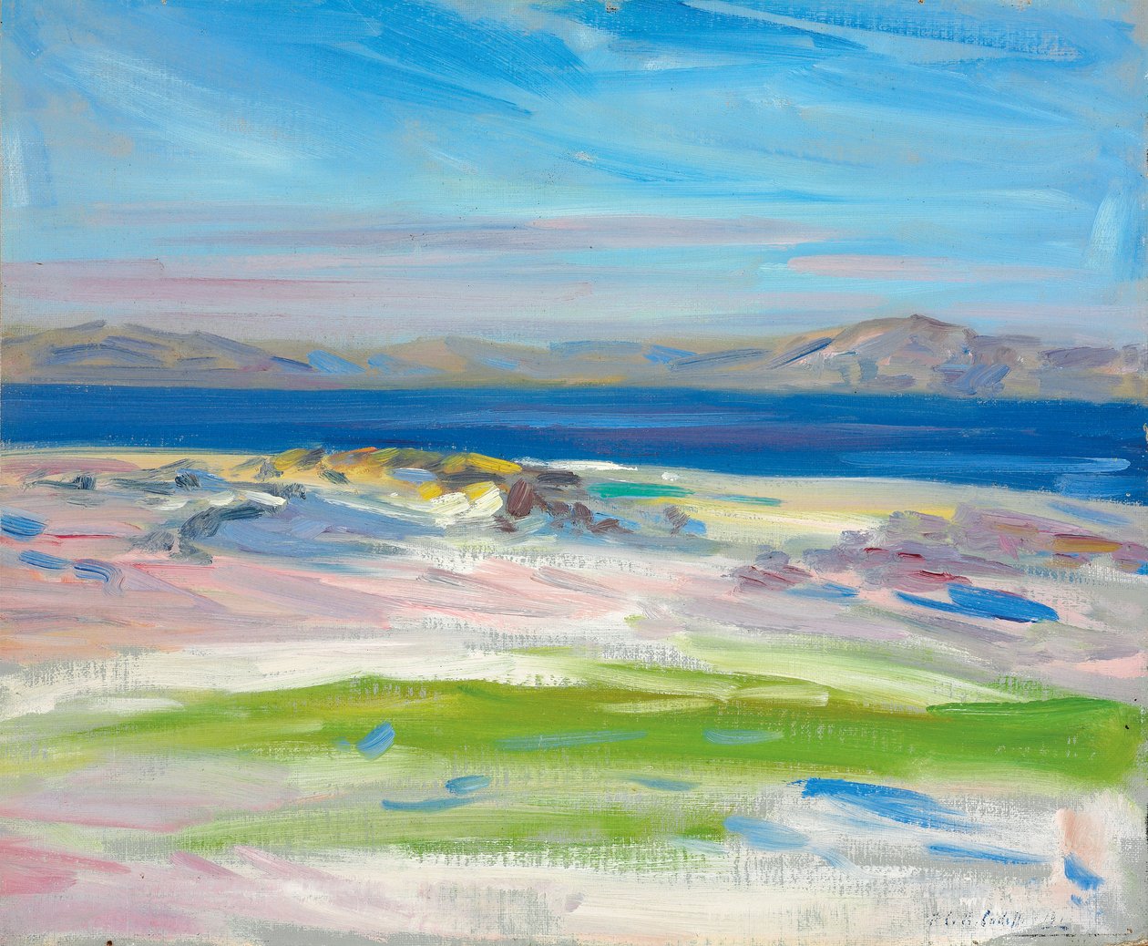 Pohled na Bílé písky, Iona od Francis Campbell Boileau Cadell