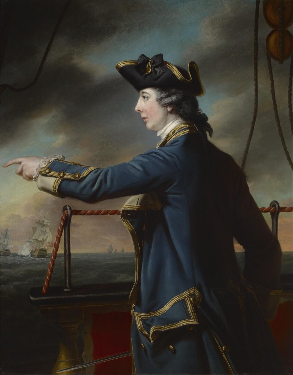 Portrét kapitána Edwarda Knowlese, R.N. (1742-1762) od Francis Cotes