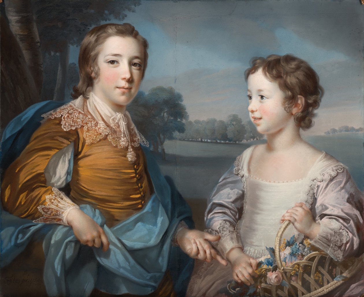 Portrét Josepha (1741-1786) a jeho bratra Johna Gulstona (1750-1764) od Francis Cotes