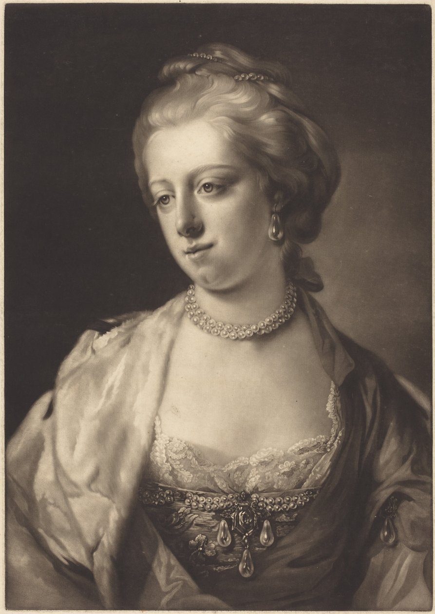Princezna Karolina Matylda, dánská královna od Francis Cotes