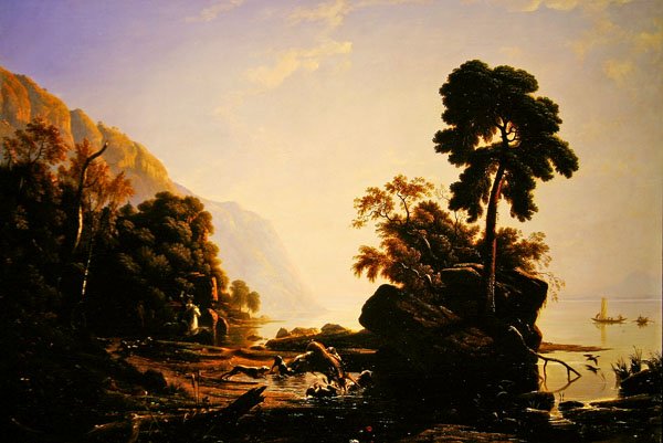 Lov na jelena (olej na plátně) od Francis Danby