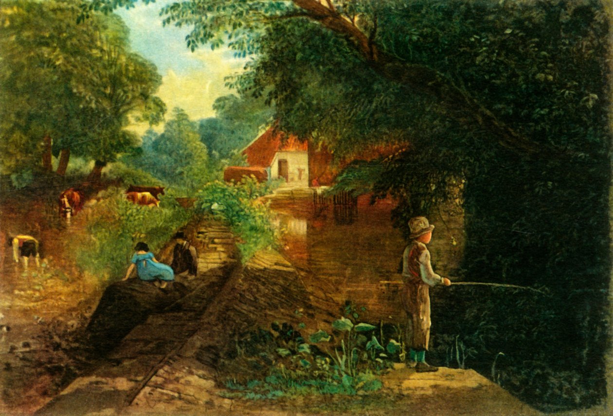 „Mladý rybář v Stapleton Glen“, počátek poloviny 19. století, 1946. od Francis Danby