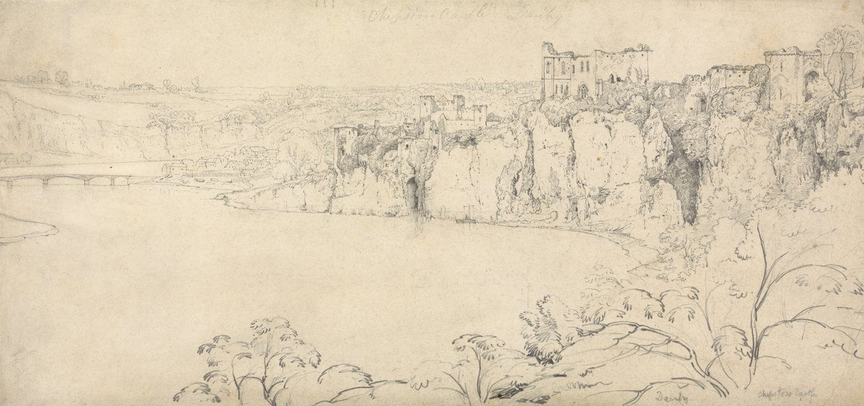 Hrad Chepstow na Wye od Francis Danby