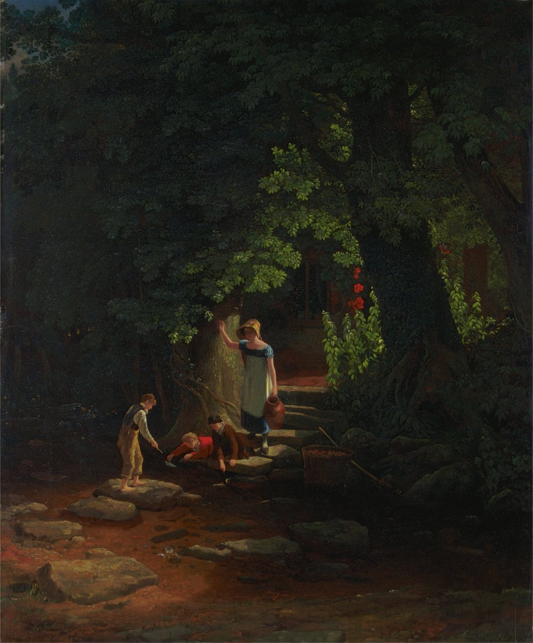 Děti u potoka od Francis Danby