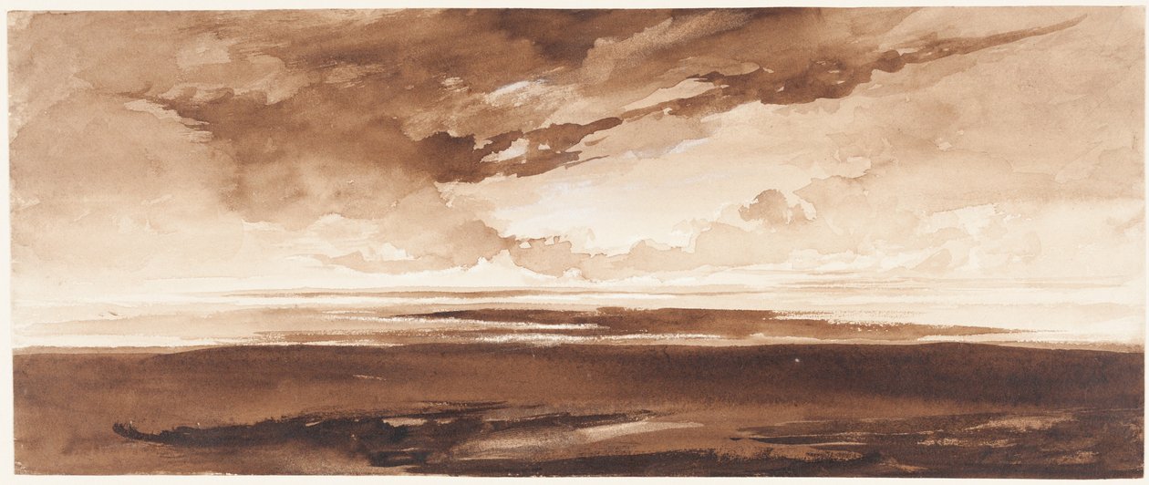 Panorama pobřeží při západu slunce od Francis Danby