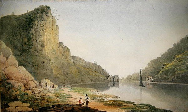 The Avon Gorge (akvarel na papíře) od Francis Danby
