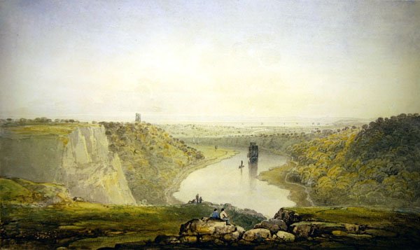 The Avon Gorge (akvarel na papíře) od Francis Danby