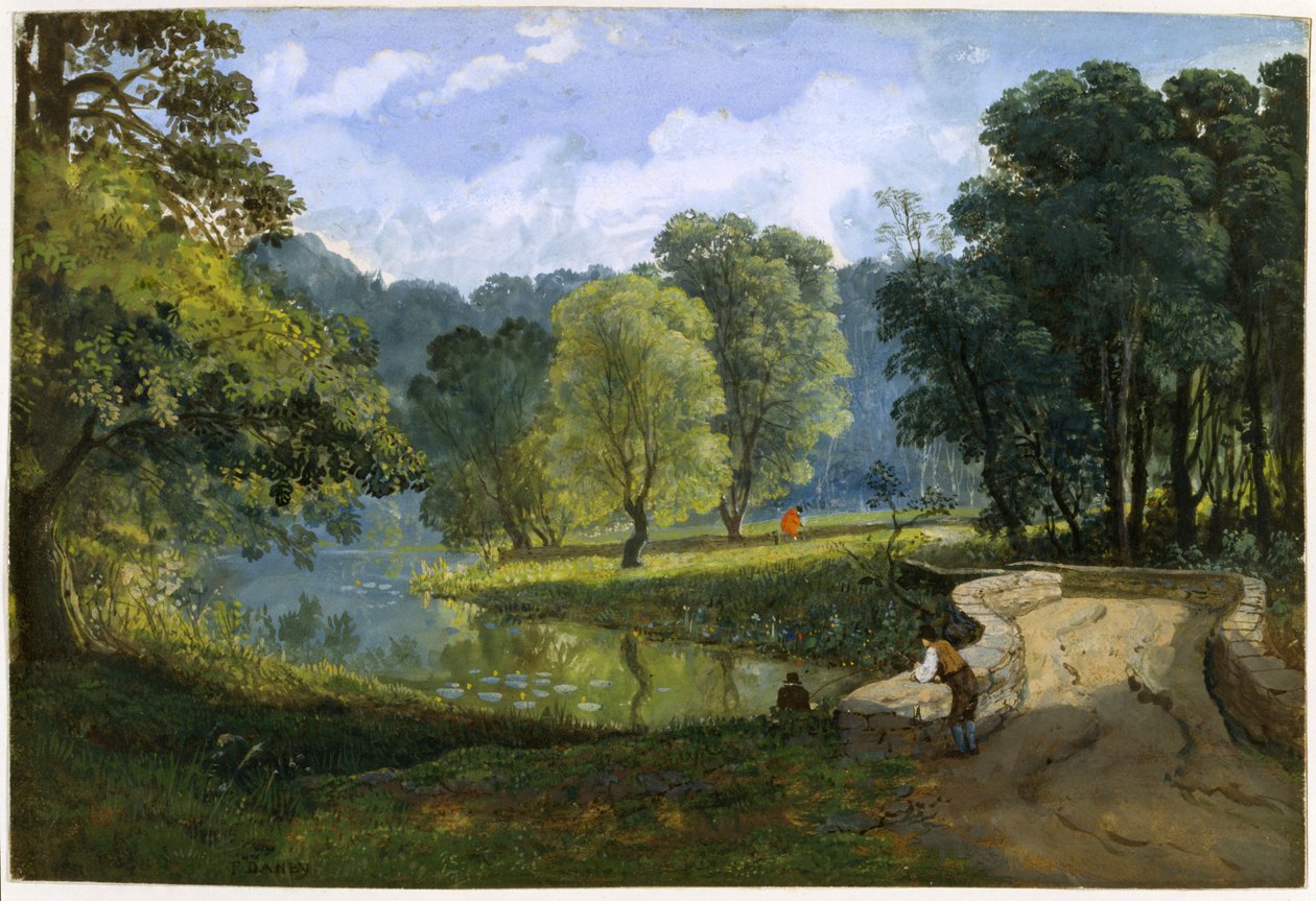 The Frome at Stapleton, kolem roku 1823 (akvarel a tělová barva na papíře) od Francis Danby