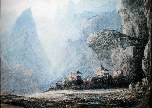 Průvod Cristiny (akvarel na papíře) od Francis Danby