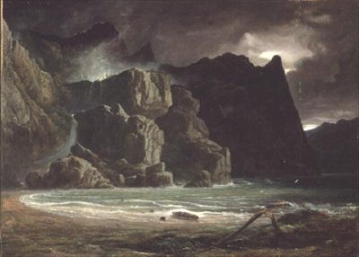 Pohled na jezero v Norsku od Francis Danby