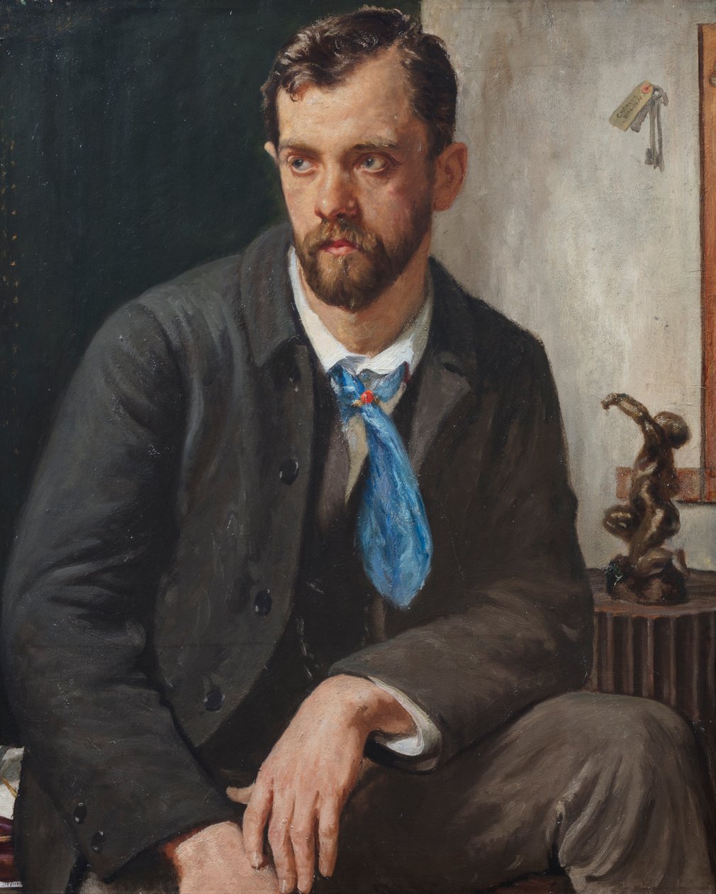 Portrét Charlese Holdena (olej na plátně) od Francis Dodd